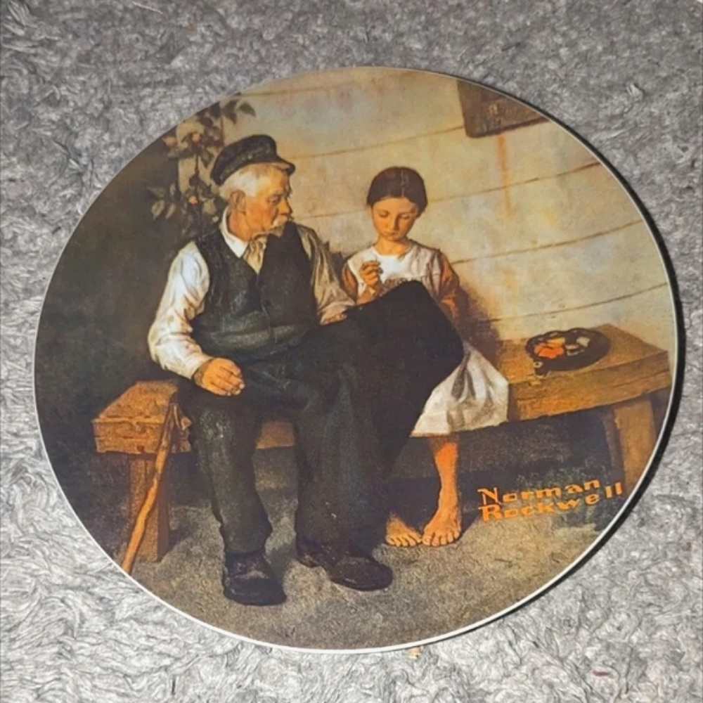 Norman Rockwell's Limit Ed.  "The Lighthouse Keepers Daughter" Collector's Plate - Picture 3 of 3